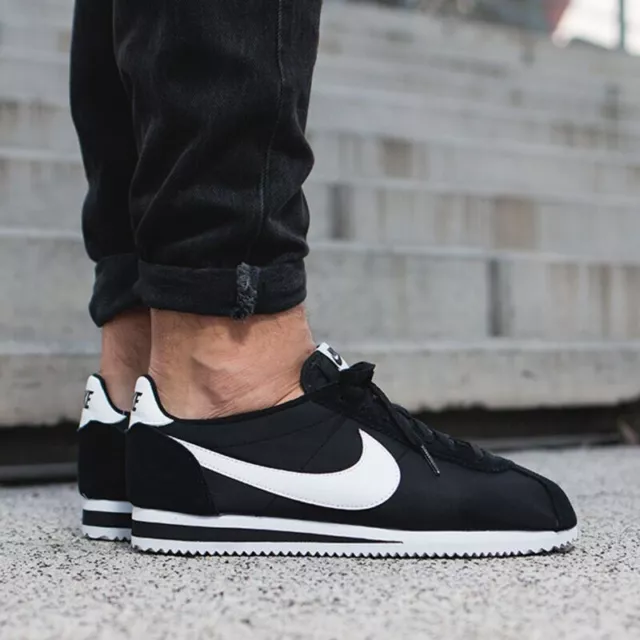 Nike Classic Cortez Nylon OG 2018 - Black White - Size UK 6.5 (EU 40.5) US 7.5