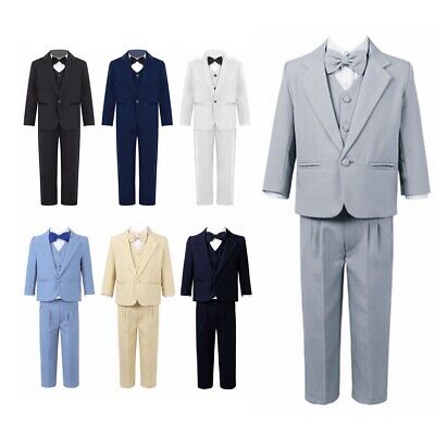 Formal Kids Toddler Boys Suit Set with Vest and Pant Set Wedding Party Gentleman