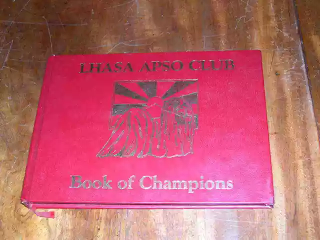 Rare Dog Book "Lhasa Apso Club 1St Book Of Champions" By Uk Club 1St 1989 Ltd Ed