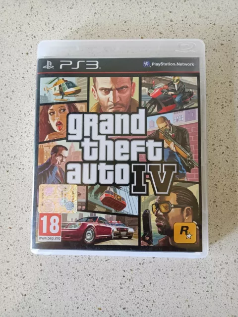 GRAND THEFT AUTO IV GTA 4 SONY PS3 PAL ITA ITALIANO COMPLETO di MANUALE e MAPPA