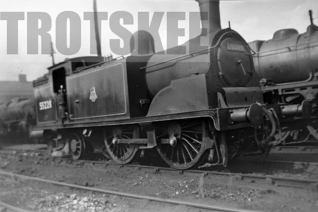 Larger Negative BR British Railways Steam Loco 55228 Class 2P-H c1955