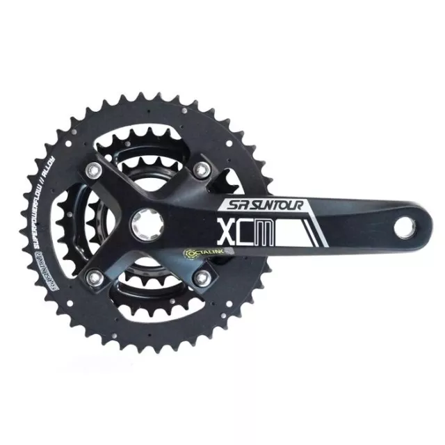 SR Suntour XCM 3x9 Crankset — 26/36/48t / 170mm / Octalink —AUS STOCK— Bike MTB