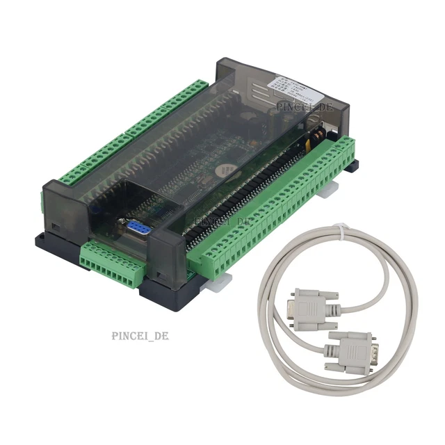 FX3U-48MT PLC CONTROLLER Programmer Logic Controller with RS232 Cable ...