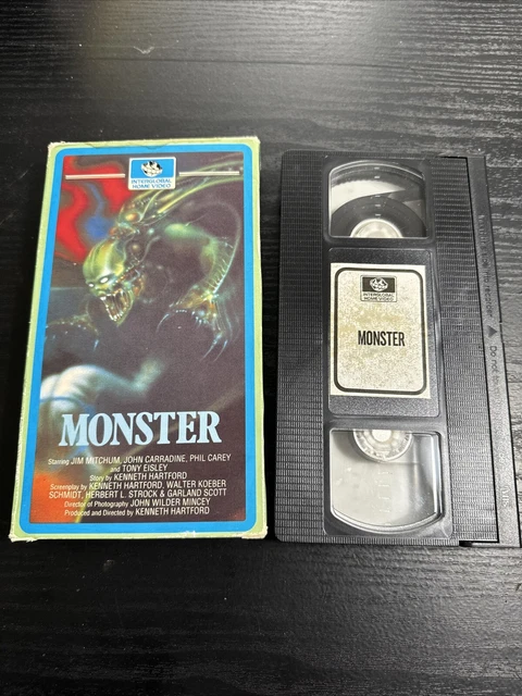 MONSTER VHS, 1978 Halloween Horror Movie Occult Creature Film ...