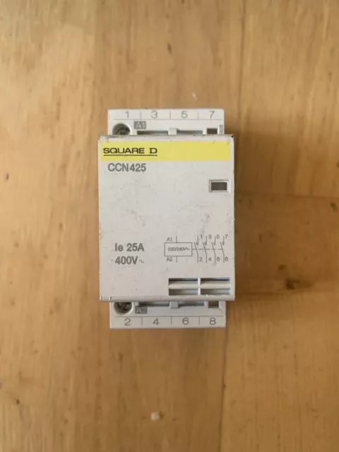 Square D CCN425  Contactor 25 Amp  230 Volt Coil