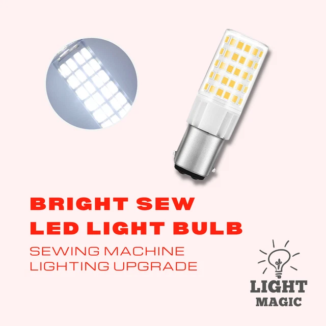 BRIGHT SEW LED Sewing Machine Bulb By Light Magic 240V Globe