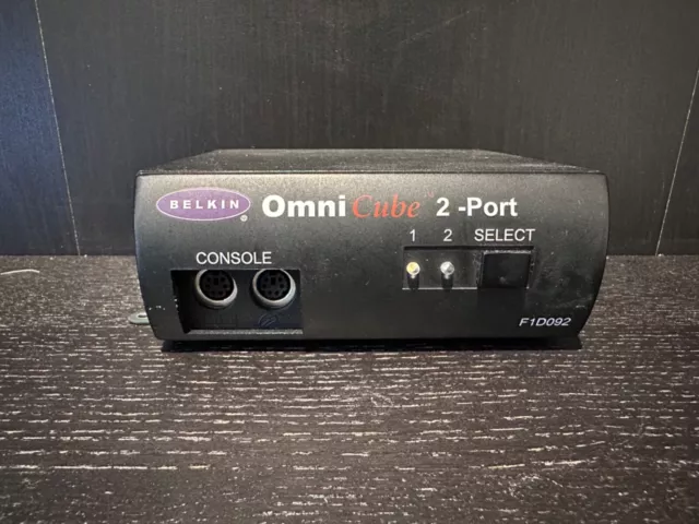 Belkin OmniCube 2-Port KVM Switch - F1D092 - NO POWER CABLE