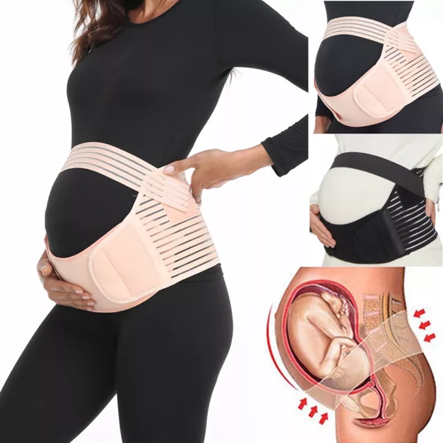 3 in 1 Pregnancy Maternity Support Belt Belly Band Back Brace Abdominal Binder