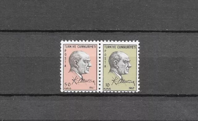 TURKEY TURQUIE - 1967 YT 1847 à 1848 - TIMBRES NEUFS** MNH LUXE