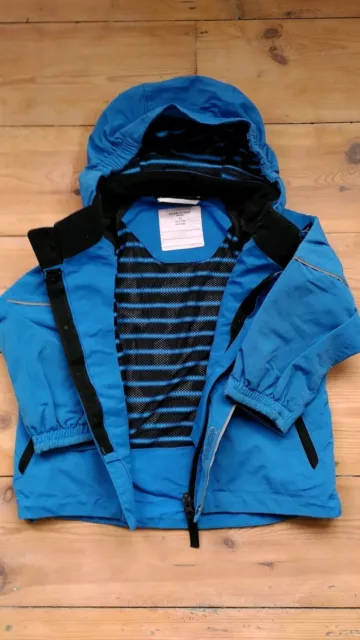 Polarn O Pyret Waterproof Jacket Size 92 Cm Age 1.5-2 Years in Blue