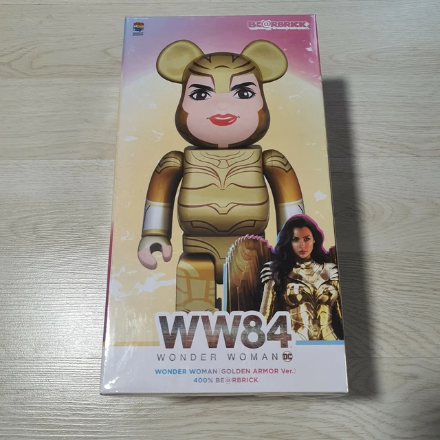 BE@RBRICK WONDER WOMAN GOLDEN ARMOR 400％ Medicom DC Wonder Woman Golden Armor 400% Bearbrick Figure gold