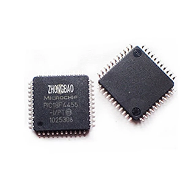 1Pcs  Pic18F4455-I/Pt Ic Pic   12Kx16 44Tqfp Pic18F4455-I 18F4455 Pic18F4455