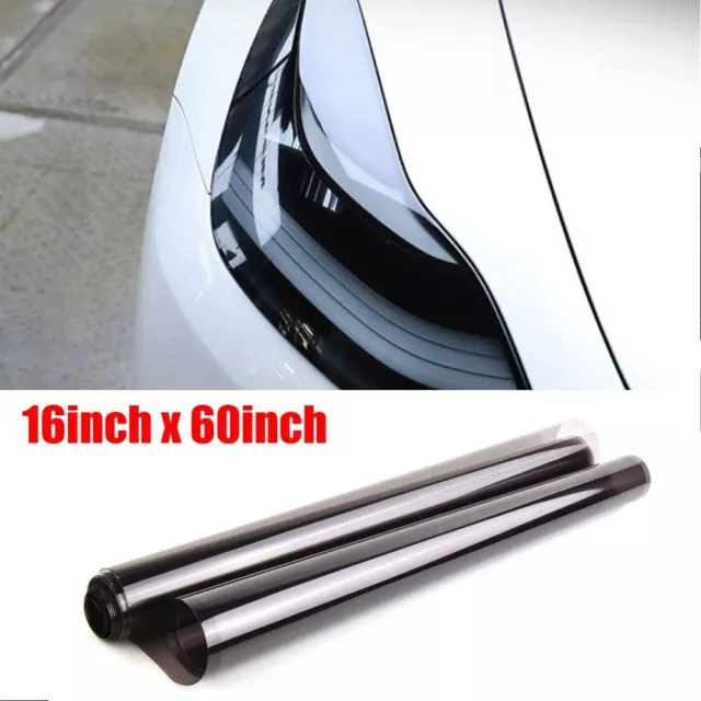 16x60 Gloss Car Headlight Fog Taillight Wrap Tint Vinyl Film Sticker Decal