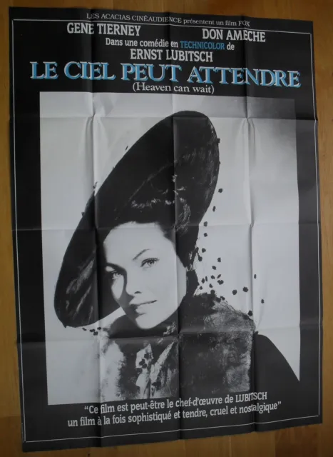 HEAVEN CAN WAIT gene tierney original LARGE french movie poster R