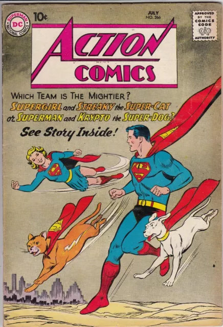 Action Comics 266 - 1960 - Supergirl - Fine +