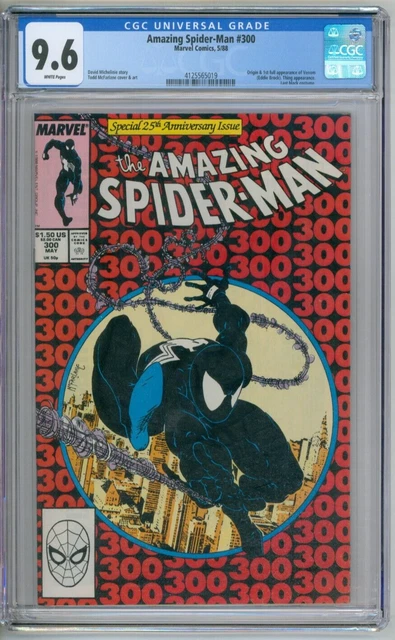 Amazing Spider-Man 300 CGC Graded 9.6 NM+ 1st Venom Mcfarlane Marvel Comics 1988