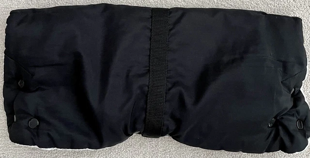 Cochecito universal negro invierno cochecito manguito de mano impermeable esponjoso invierno más cálido