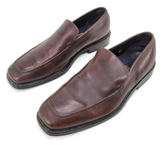 COLE HAAN MENS 11M Waterproof Brown Leather Slip-On Casual Loafer ...
