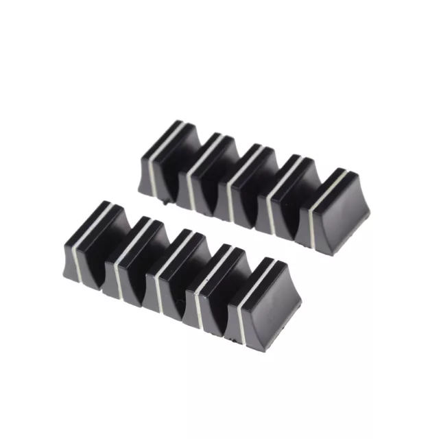 10x bottone fader potenziometro scorrevole nero mixer 19 mm L x 12 mm B per 4 mm