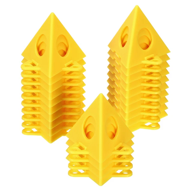 Pittura Supporti,24pz ABS Plastica Mini Cono Vernice Stand,Giallo