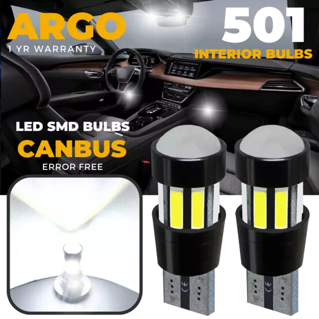 For VW Scirocco Led Projector White Interior Footwell Light Bulbs 2008-17 Lamps