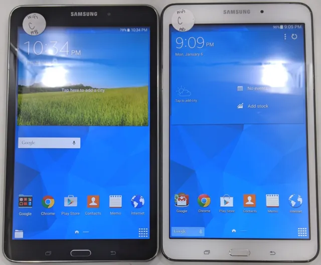 Samsung Galaxy Tab4 T330NU 16GB Fair Condition WiFi Only Lot of 2