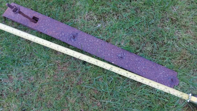 1 Large Antique/Vintage Farm Gate/Barn Door Wrought Iron Hinge Plate -Heavy Duty