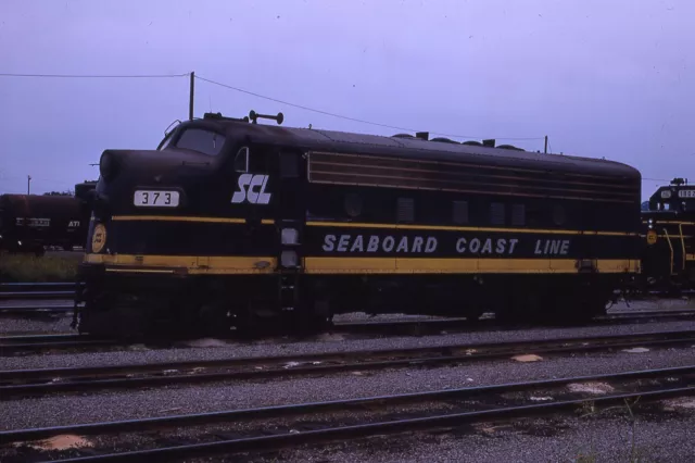 Original Slide SCL Seaboard Coast Line F7A #373 - Birmingham AL 1969