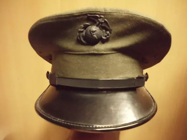 Us Marine Corps Schirmmütze Visor Cap - Size 6 7/8 Inches - Bernard Usa