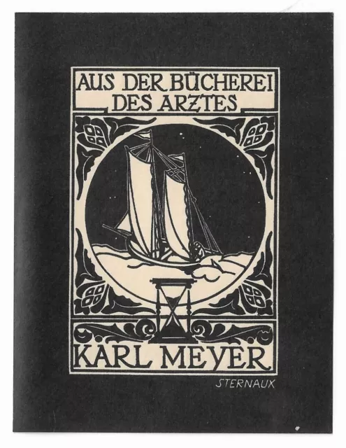STERNAUX: Exlibris für Karl Meyer