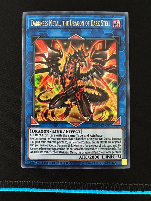 Yugioh x1 Darkness Metal, The Dragon of Dark Steel JUMP-EN087 NM Ultra