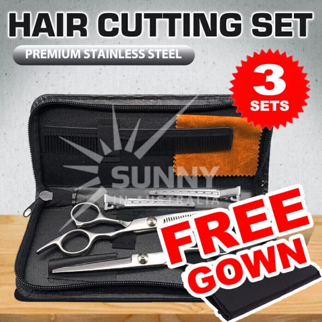 Professional Hair Cutting Thinning Scissors Salon Shears Hairdressing Set