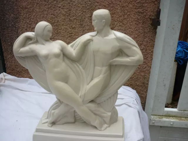 sculpture en grès mougin nancy E.J. BACHELET 1925 art déco
