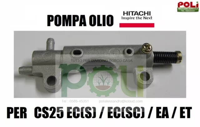 Pompa Olio Originale Motosega Hitachi Tanaka Cs25Ec Cs25Ecs Cs2529 Tcs2801