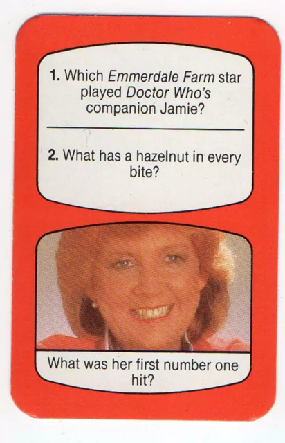 1980s UK TV Times Card UK TV Presenter Anyone Who Had A Heart Singer Cilla Black