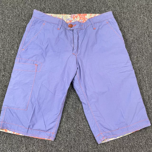 Jet Lag Cargo Shorts 30 32 Reversible Tech Camo Purple Adult