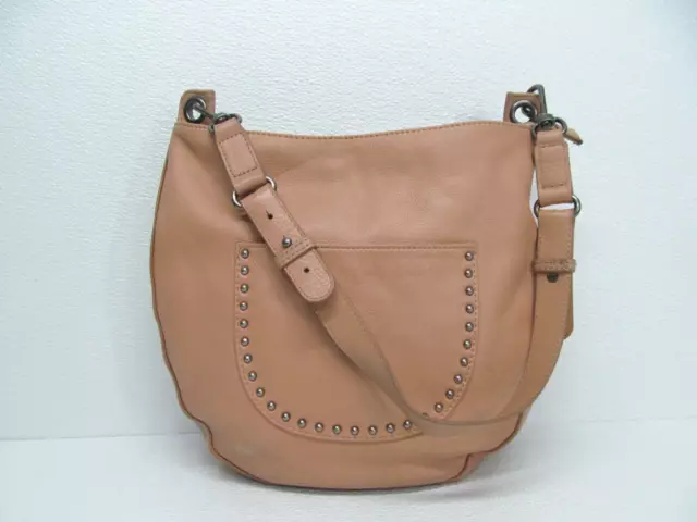 The Sak Happy & Free Zinnia Hobo Sahara Tan Leather Shoulder Bag Handbag