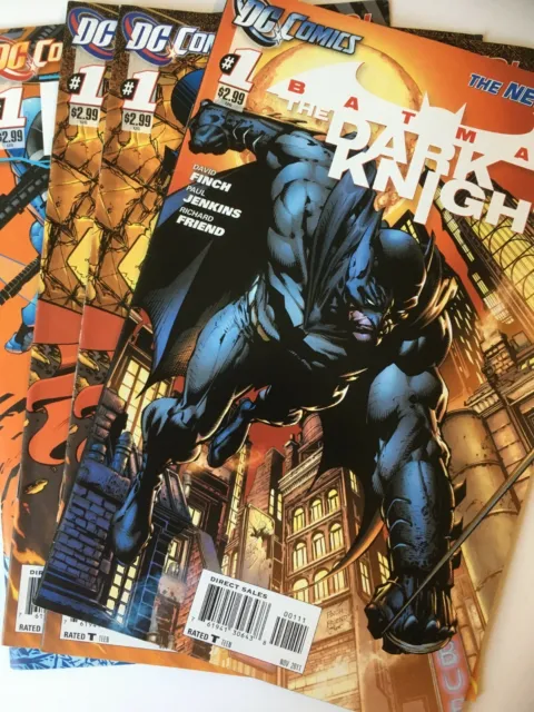 New 52 #1's- Lot of 4- BATMAN: The Dark Knight #1, Superman #1x2, Blue Beetle #1