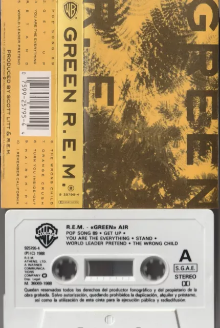 R.E.M. Green SPANISH CASSETTE SPAIN tested