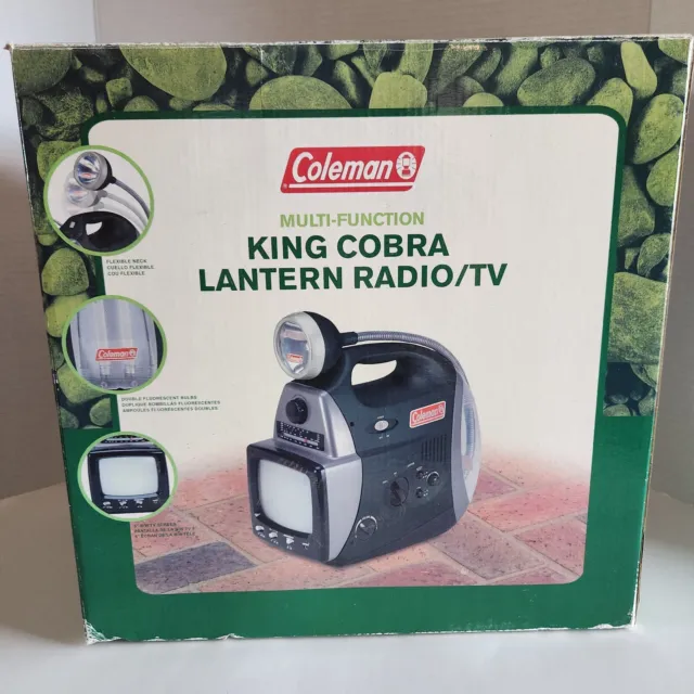 Coleman King Cobra Lantern Radio TV Multiple Functions, Camping Prepper Off-Grid