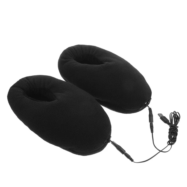 1 paire de chaussures chauffantes pour les pieds, chaussures électriques USB,