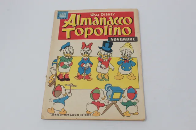 Almanacco Topolino Disney Ed. Mondadori N° 11  Novembre 1957 [Fs-095]