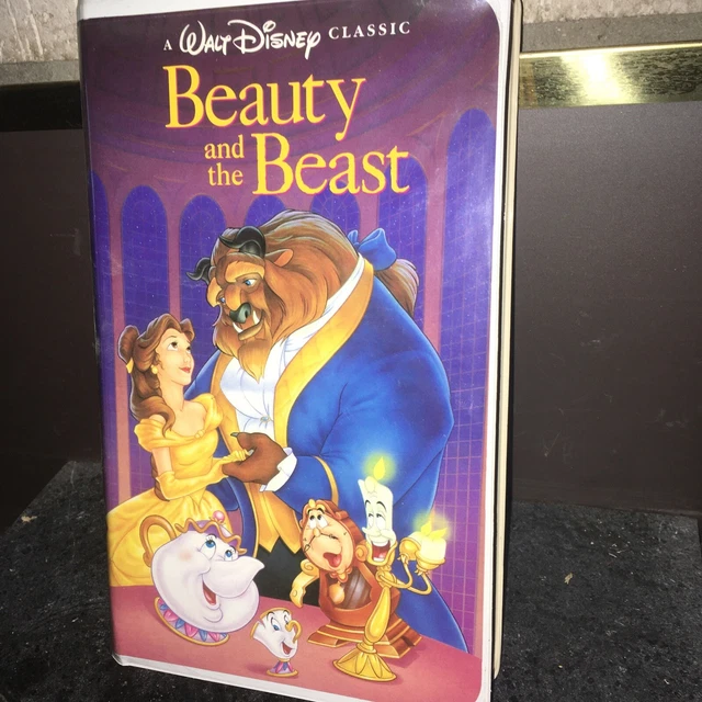 BEAUTY AND THE Beast (VHS, 1992 Black Diamond Classic) Christmas Intro