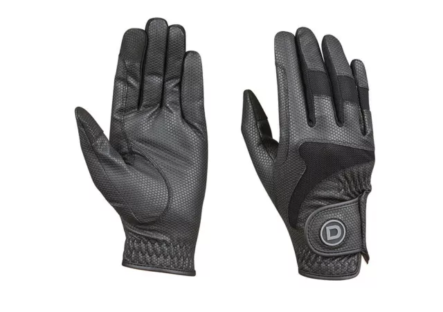 DUBLIN  Lycra Mesh Riding Gloves BLACK