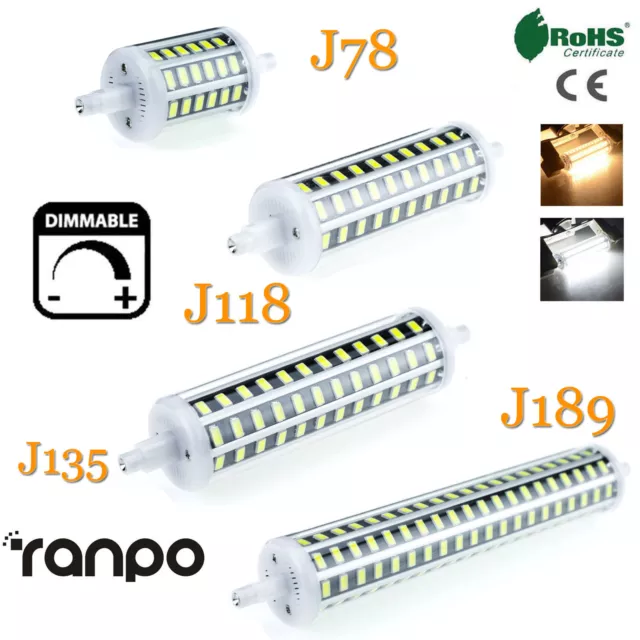 À Variation LED Plafonnier R7S J78 J118 J135 J189 Ampoules Remplace Halogène