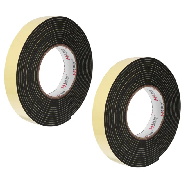 2 rollos sello cintas de sellado para ventana cinta adhesiva negra