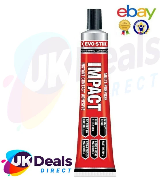 EVO STIK MULTI PURPOSE Impact Instant Contact Adhesive Fast Drying Glue 30g Tube 4.95 PicClick UK