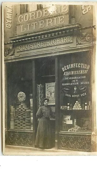NANCY - Carte-Photo - Devanture magasin Corderie Literie Clostre-Richard - 18398