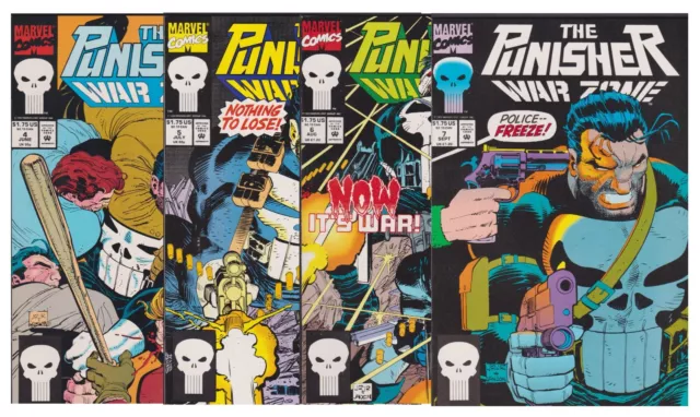 The Punisher: War Zone  #4 #5 #6 #7  (Marvel - 1992 Series) NM  4 Books