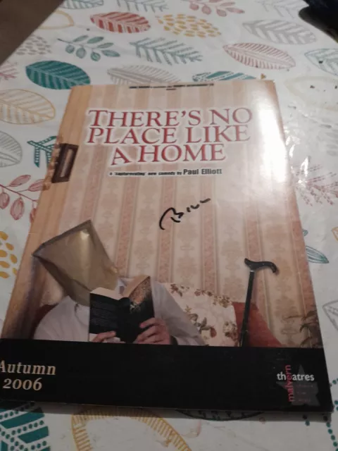 Theres No Place Like Home cast Gorden Kaye autographed theatre programme